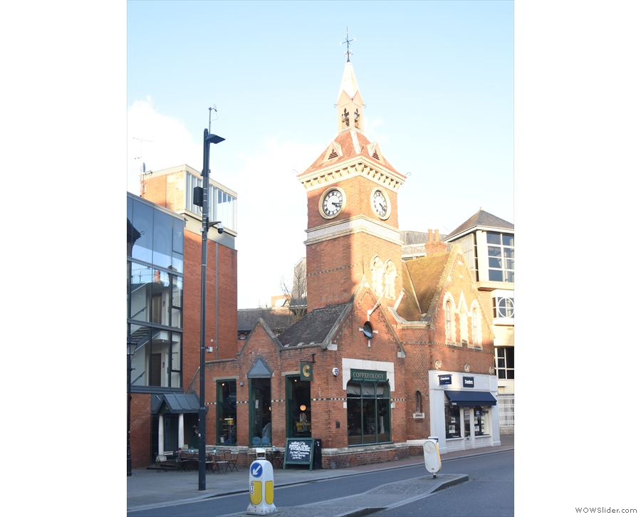Richmond's old Victorian-era fire station on The Square with its signature tower...