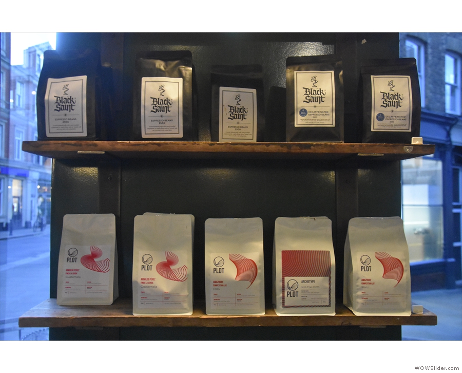 Black Saint is Coffeeology's roasting arm, while Plot is one of three regular guest roasters.