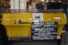 Pride of place goes to the yellow La Marzocco FB80...
