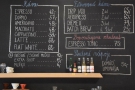 There's a concise espresso-based menu, plus various filter options...