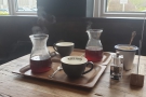 ... this picture which Amanda took, capturing the steam coming off the coffee.