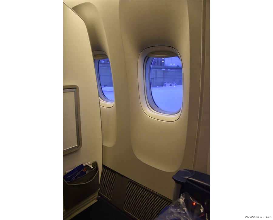 ... to get the window seat.