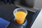 As well as the table, there's a cleverly-designed drinks holder at the end of each armrest.