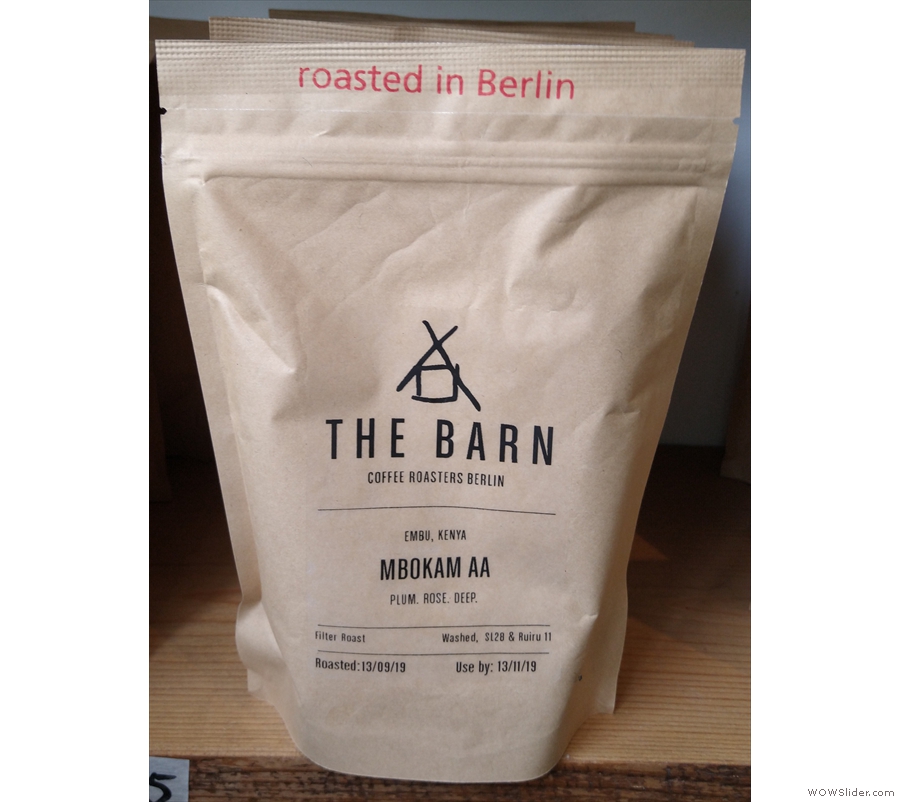This Mbokam AA from Embu in Kenya, a washed coffee roasted by The Barn, was on...