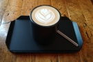 ... and, finally, to see how it went in milk, a cortado.