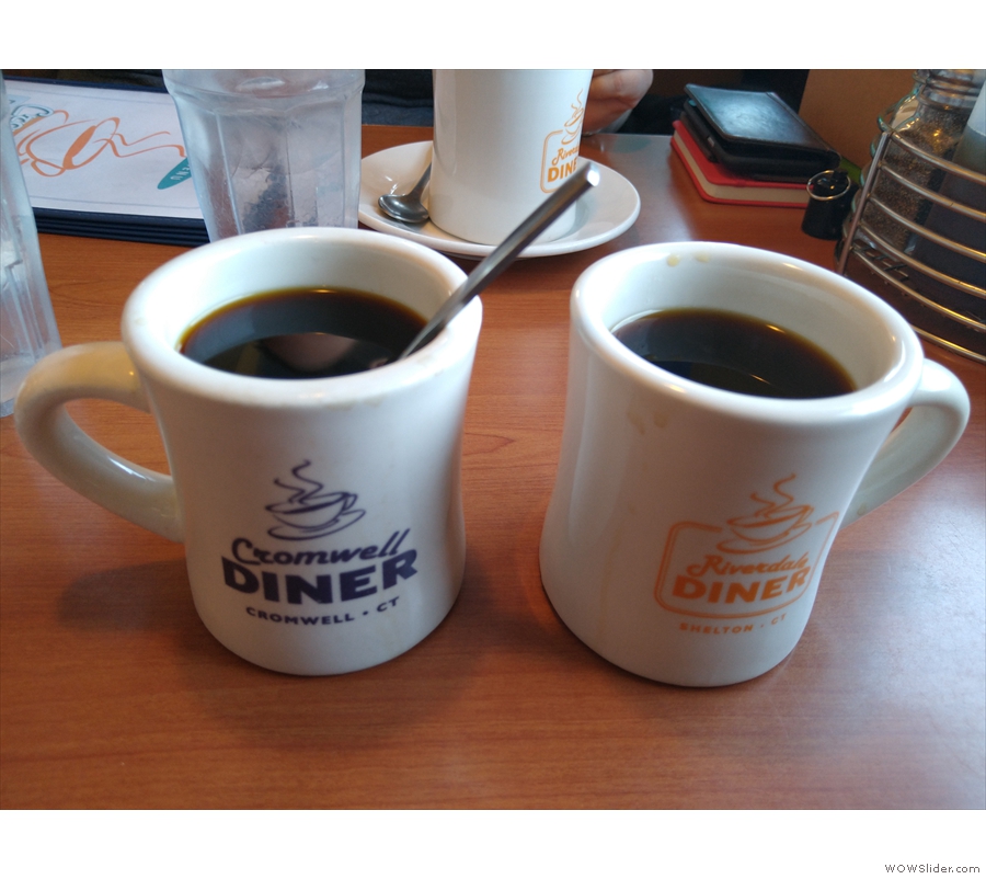 And, of course, there was coffee. Diner coffee, but coffee nonetheless.