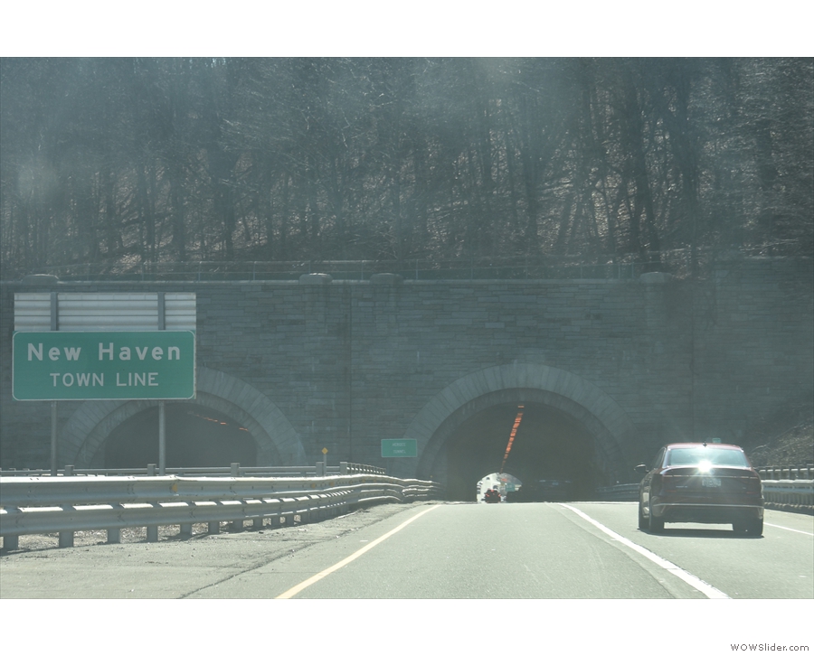 ... including this tunnel just outside New Haven.