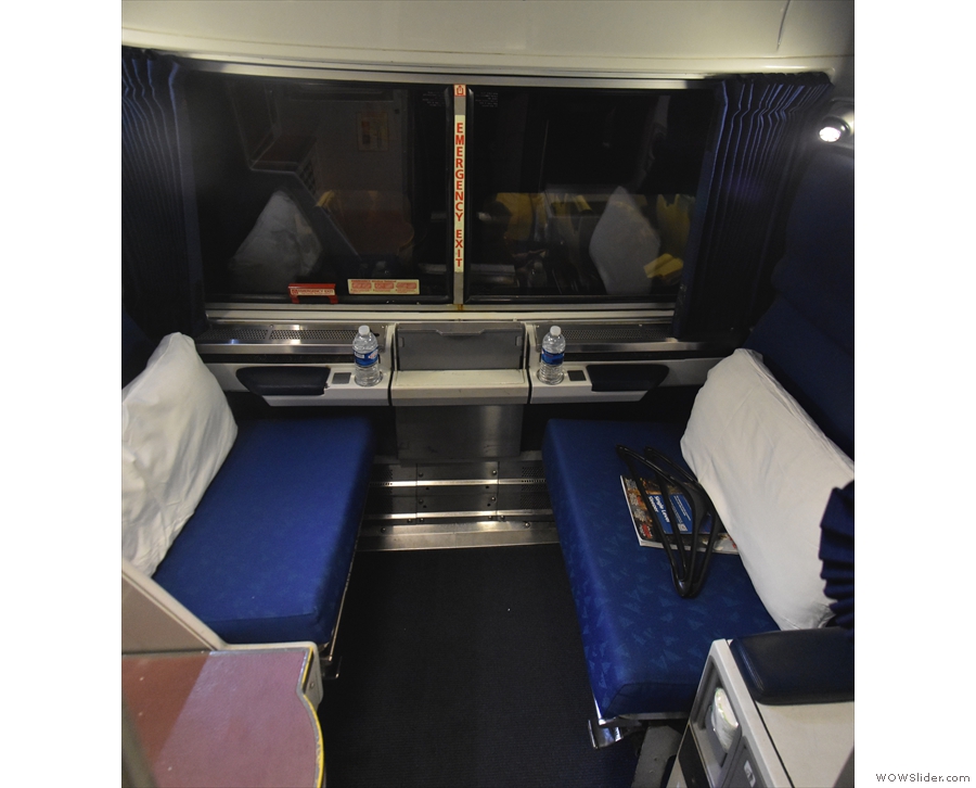 And here we are: our little compartment, home for the next 18 hours!