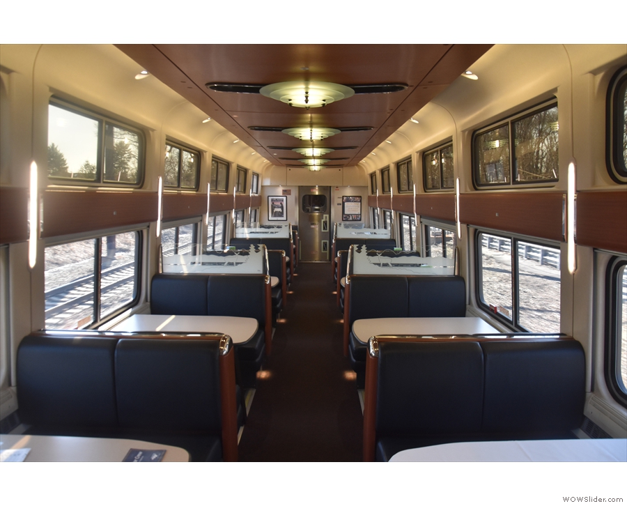 However, that's nothing compared to the splendour of the dining car!