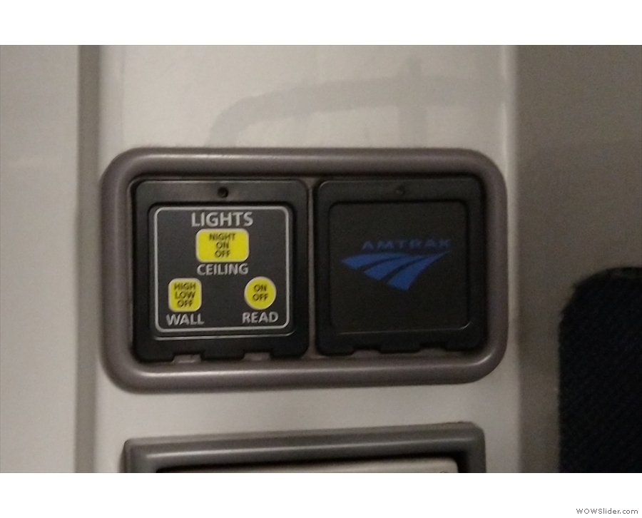 ... which also has its own controls (the main controls are above each seat).