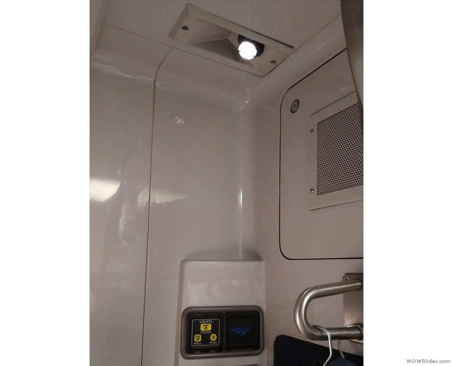 There's also a main cabin light, plus a reading light for the top bunk...