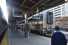 The train on the other platform is a Superliner, which forms the Capitol Limited, a daily...
