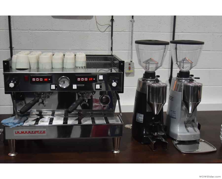 Finally, there's also a lab bench where the coffee can be put through its paces.