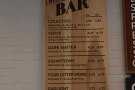 ... while the brew bar options are off to the left. Such a wide range to choose from!