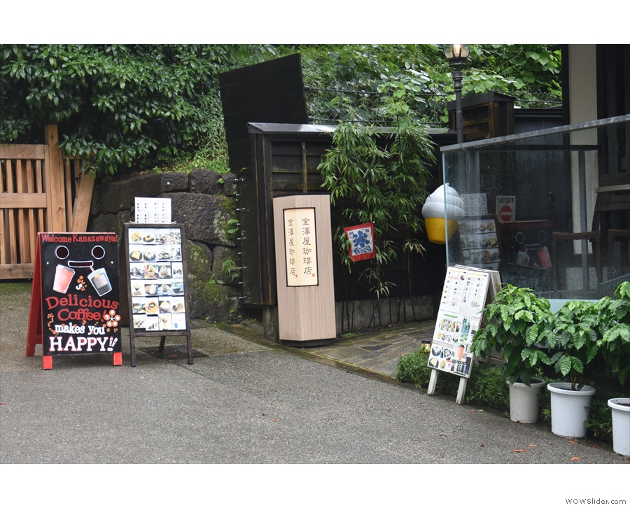 Back to Kanazawaya Coffee Shop Head Office, where handy signs guide you in.