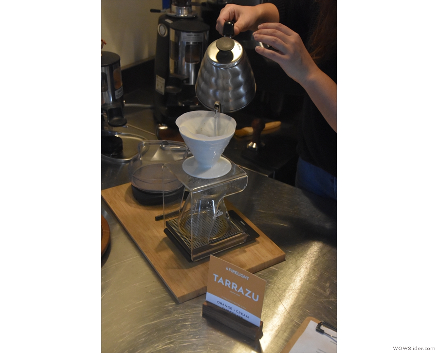 We, however, decided to go for pour-over, which is made on the countertop using a V60.