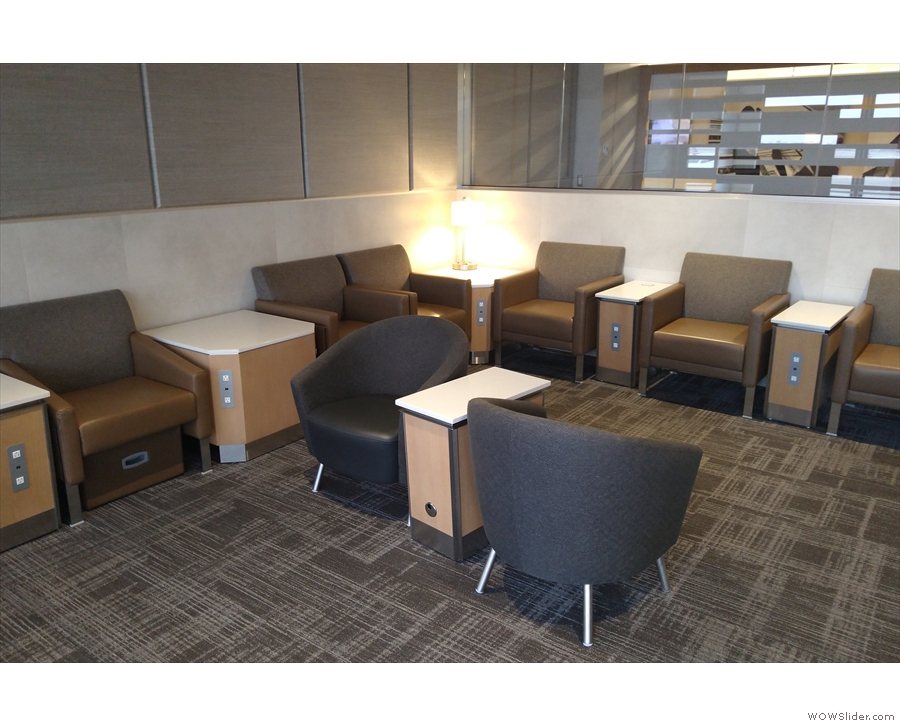 As befits a lounge, there is a lot of lounge seating...
