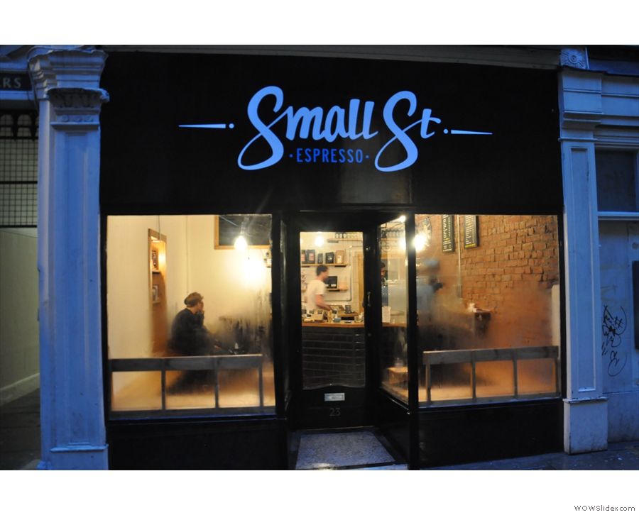 Small Street Espresso, pleasingly small, pleasingly on Bristol's Small St