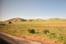 As the Salinas Valley broadened, we ran alongside some lovely, green, sculpted hills.