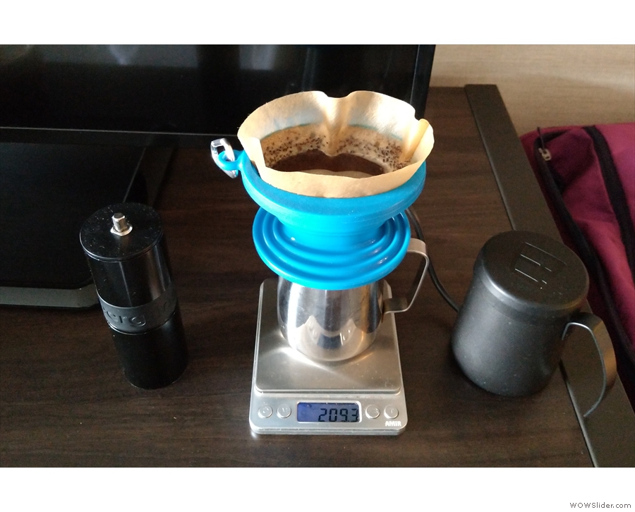 There was just time to make a pour-over before my conference call.