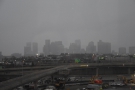 ... with downtown Boston just about visible in the murk.