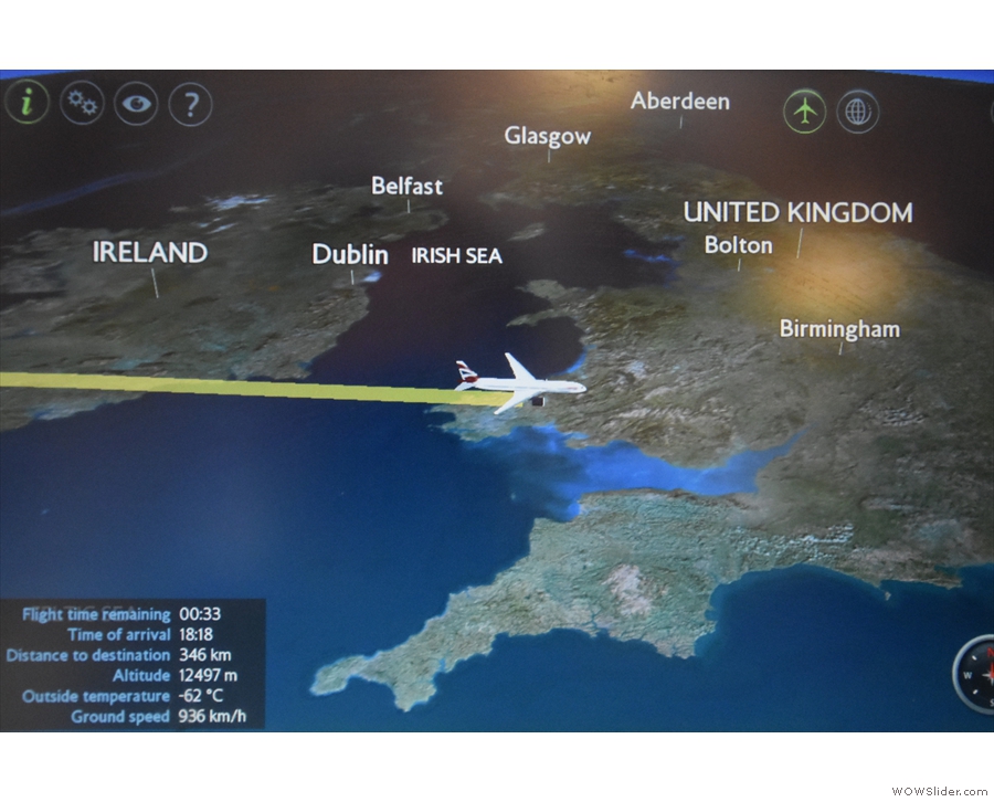 It takes less than 15 minutes to cross the Irish Sea when traveling at over 900 km/h.