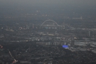 We break through the bottom of the cloud just in time for a glimpse of Wembly Arch...