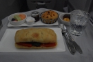 At this point, the cabin crew came around with lunch/dinner depending on your timezone!