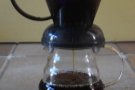... my the Clever Dripper (in a posed shot since, again, I'm too busy making coffee!).
