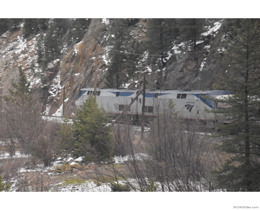 ... there are plenty of views of the train, if only the trees would stop being in the way!