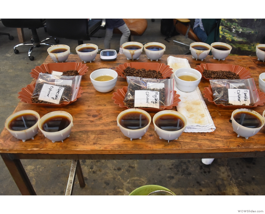 I also attended a cupping at the Chromatic Coffee roastery...
