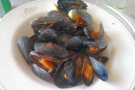 First things first: lunch. And just as I had on the first day, I had mussels...