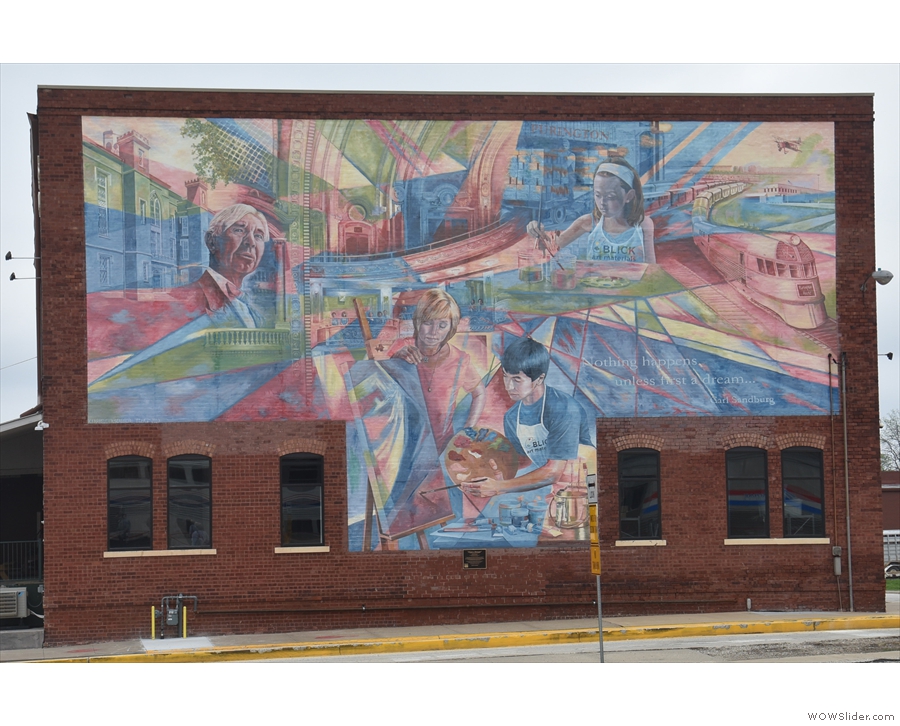 ... which is part of the Children's Museum, has this fine mural called 'First a Dream'.