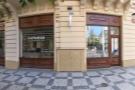 A panoramic view of the front of Minerso on Slavíkova. There are lots of windows!