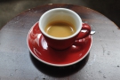 ... as well as serving me this lovely espresso using a blend of Vietnamese Arabica beans.
