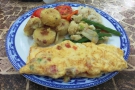 ... while the breakfasts were awesome. I had a freshly-cooked omelette on the first day...