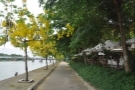The northern bank of the river has a lovey, broad river walk which leads all the way...