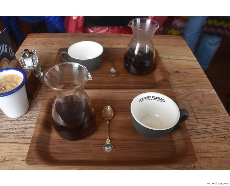 For me, filter coffee is best served in a carafe, with a cup on the side, as it was at...