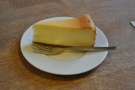 And a delicious slice of baked cheesecake.