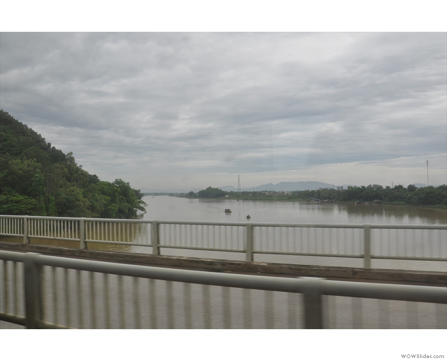 We cross the wide Nam Ma River.