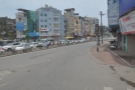 One of the rare times you'll see an empty road in a Vietnamese city!