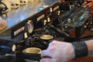 The espresso machines in action!