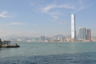 That's the International Commerce Centre, Hong Kong's tallest building, over in Kowloon.