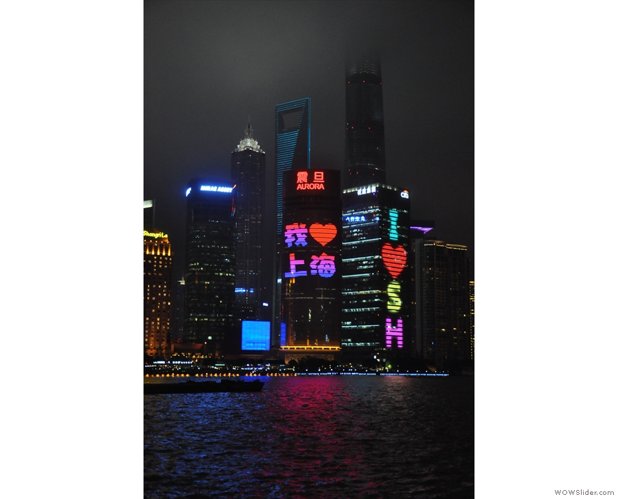 ... with 'I love Shanghai' a constant message.