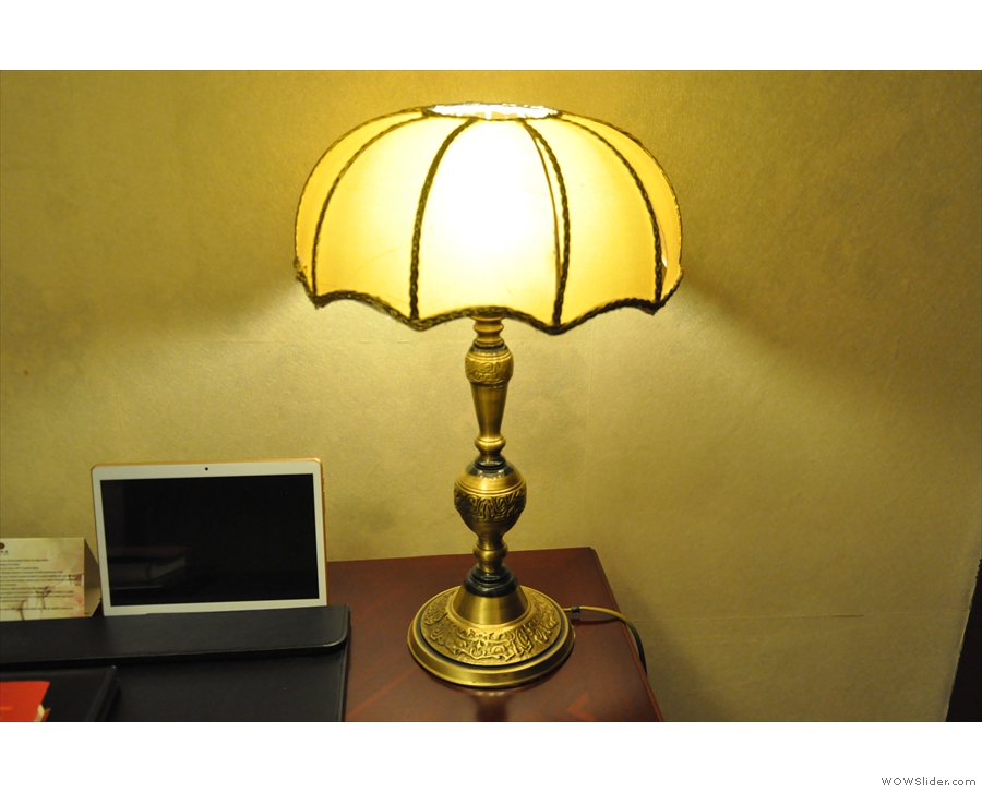 Nice lamp. There was also a tablet in the room, but I didn't use it.