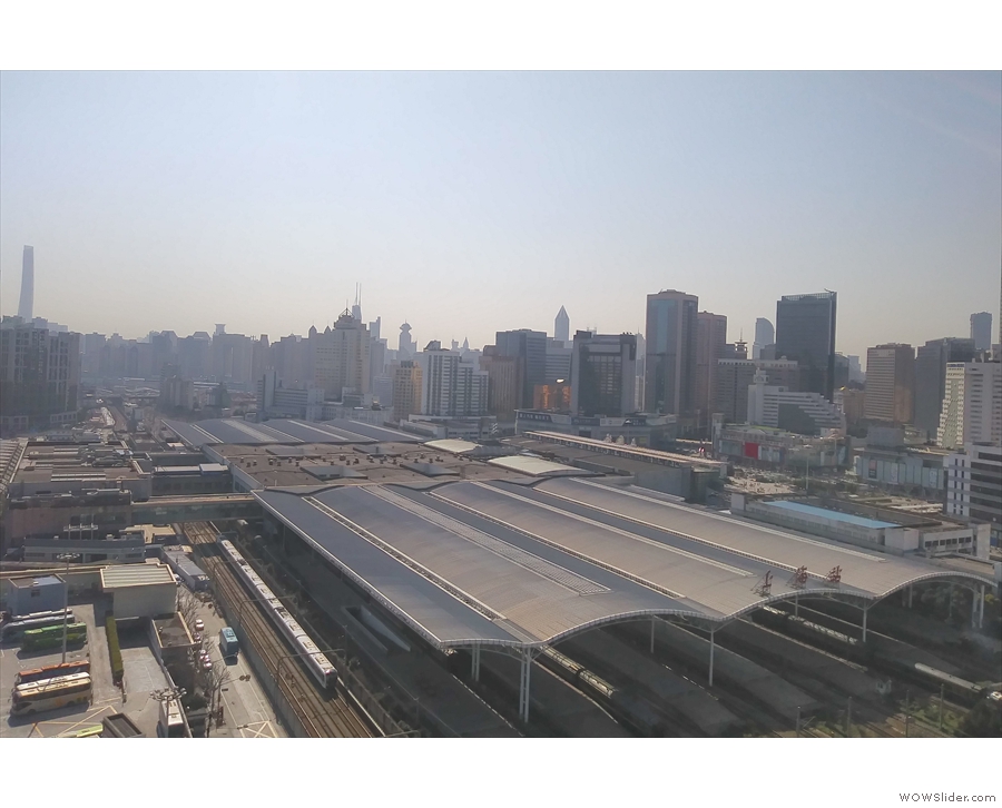 I also liked looking out over Shanghai Railway Station itself...