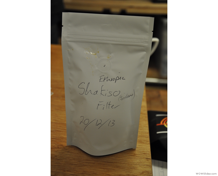 And this one, a sample of my other favourite from the cupping...