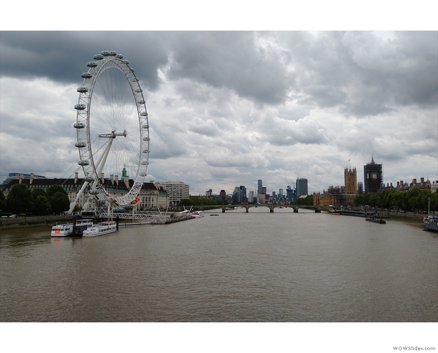 ... with its views of the London Eye and the Houses of Parliament.