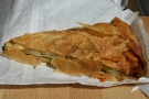 I also had a slice of spinach and feta pie, served warm and in a paper bag 