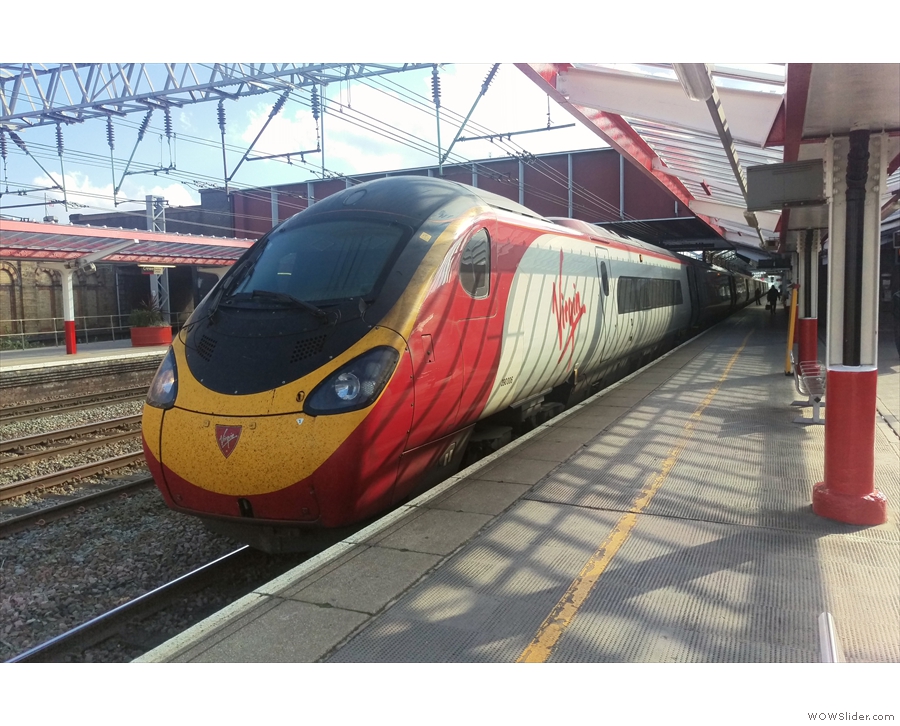 Then I swapped Virgin Atlantic for Virgin Trains, first catching a Pendolino to Crewe...